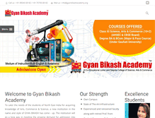 Tablet Screenshot of gyanbikashacademy.org